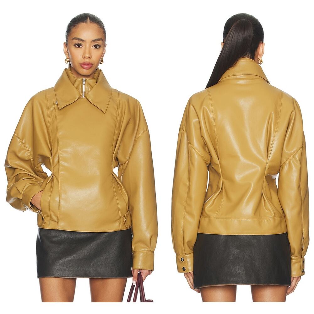 Et Ochs Tanner Jacket Faux Leather Oversized Bomber Moto Streetwear Fall L